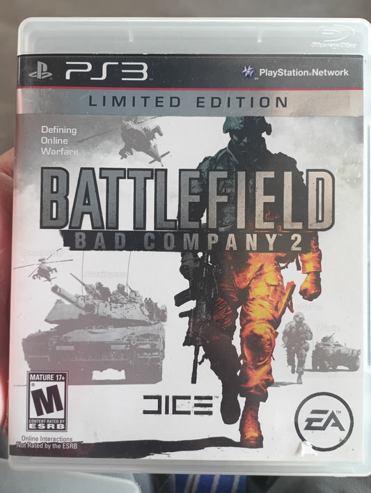 Limited Edition" Battlefield: Bad Company 2 for the PlayStation 3 (PS3) system.